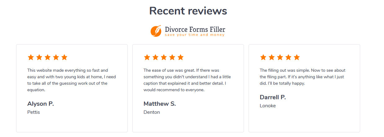 DivorceFiller.com reviews