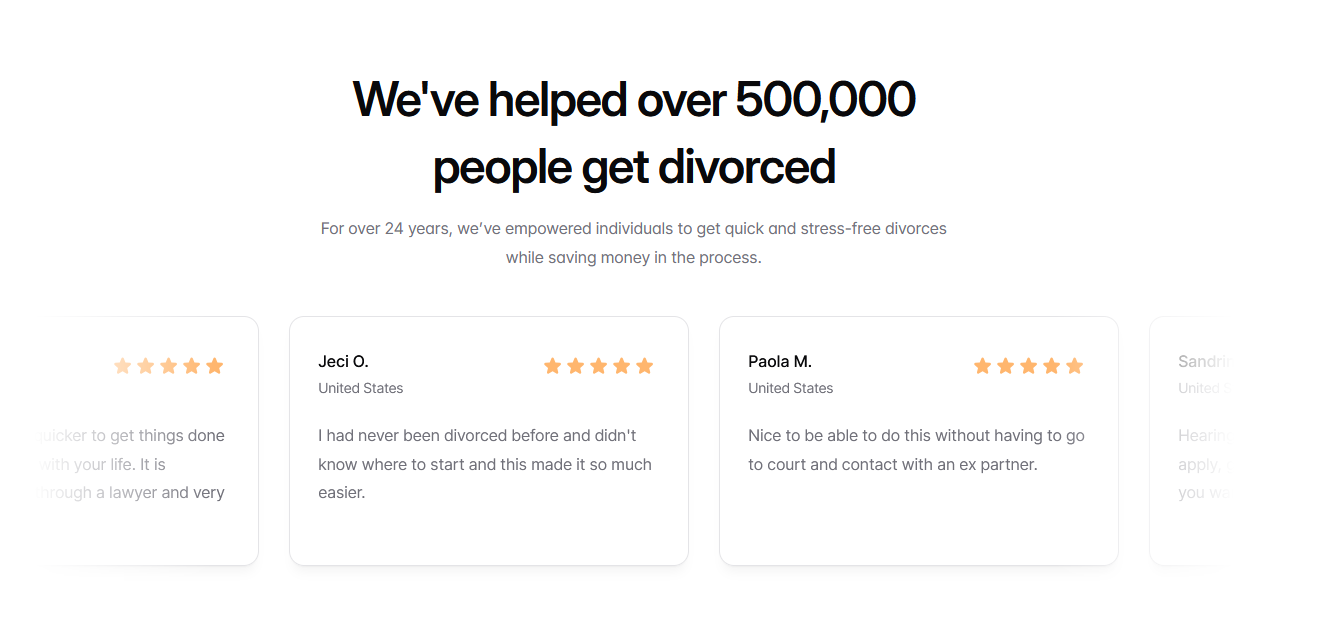 Divorce Online Service reviews