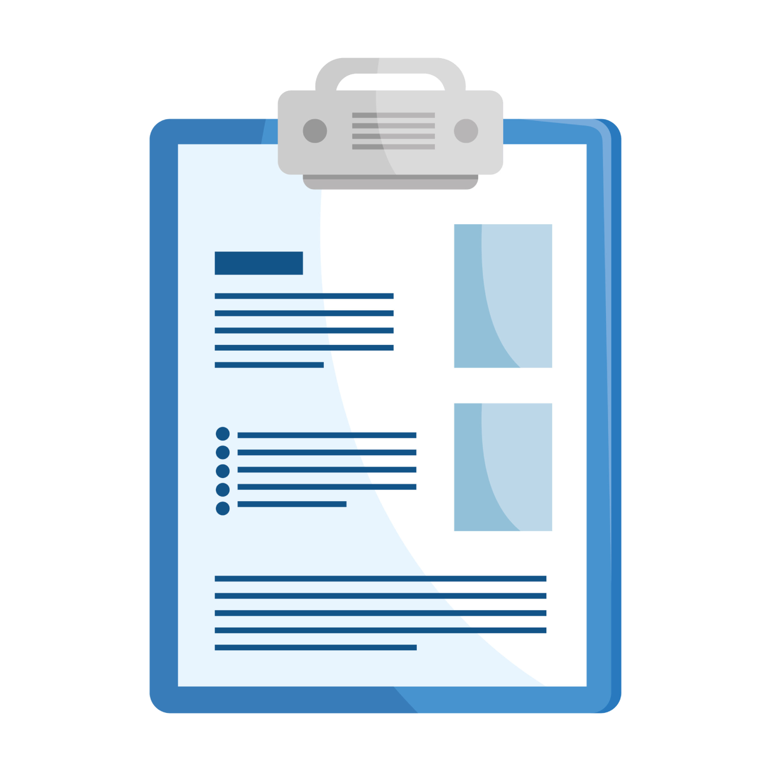 Divorce forms clipboard