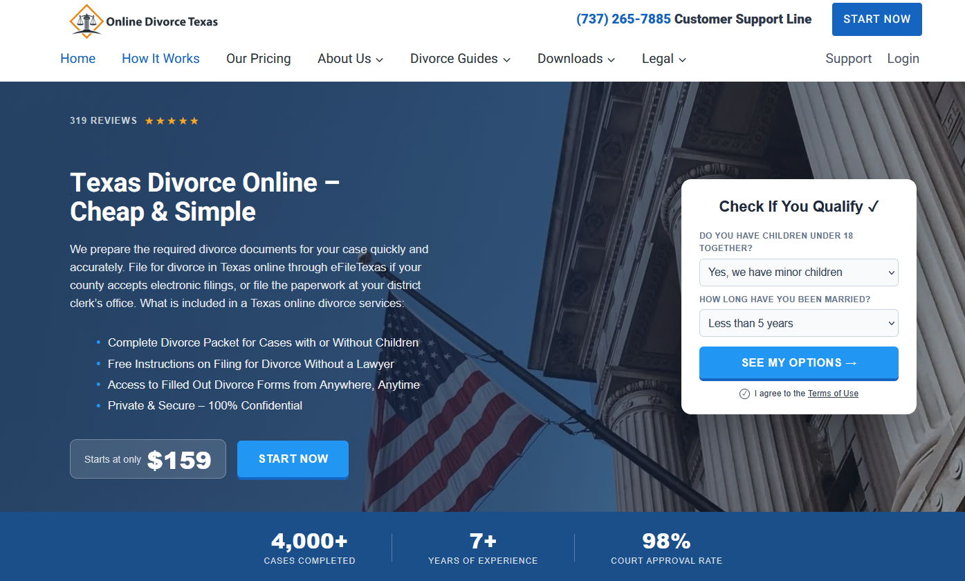 onlinedivorcetexas.com